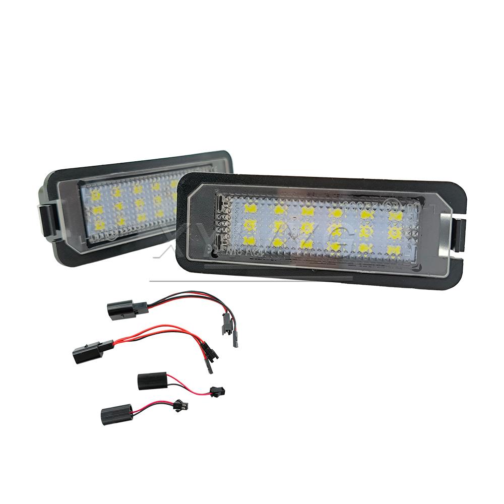 2pc LED Number License Plate Light For Bentley 06 Continental GT 08 Continental Flying Sp For Seat Exeo/ST 09~ Leon/Leon4 06 License Plate Lights 2