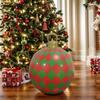 60cm Christmas Inflatable Decora Ball PVC Giant Big Large Balls Xmas Tree Decorations Toy Ball Without Light Ornament Balls