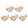 100Pcs Plastic Packing Box Triangular Cake Box Container for Pastry Bakery Dessert