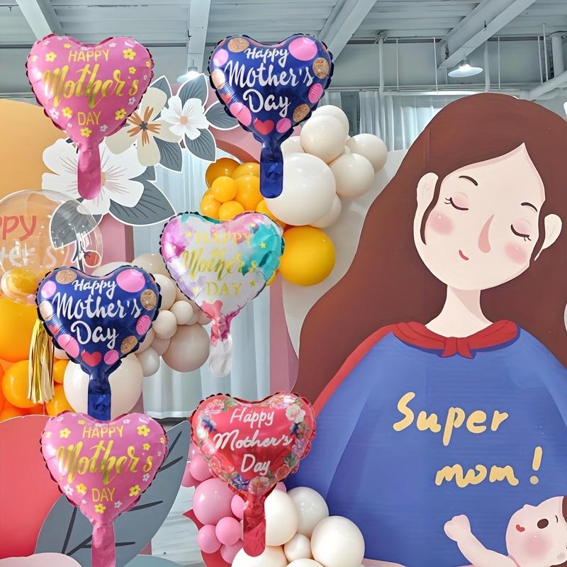 12pcs 10inch Happy Mother's Day Foil Helium Balloons I Love You Mom Happy Mother's Day Party Decoration Mothers Gifts Air Globos