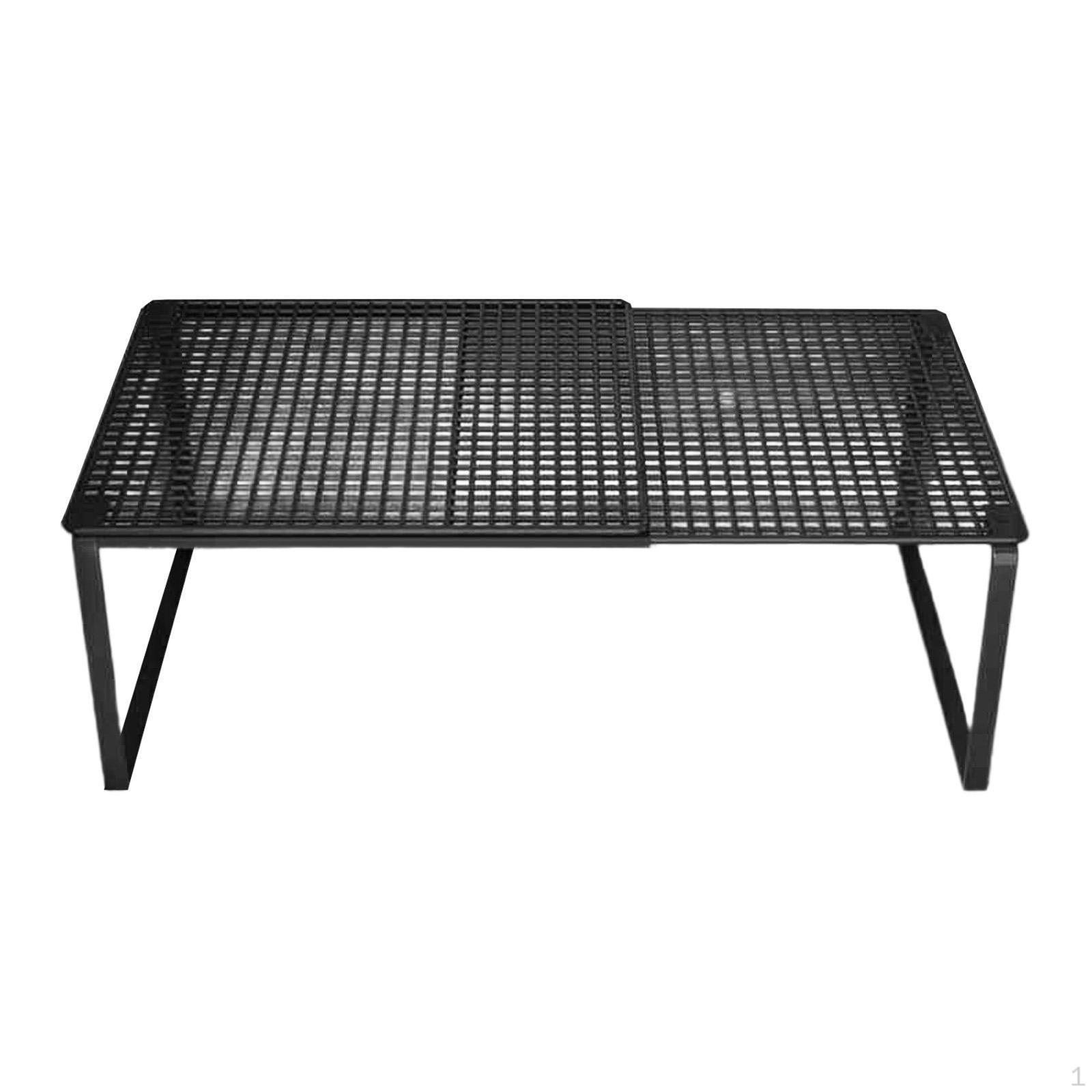 

Расширяемая полка для хранения в шкафу, регулируемый органайзер, стойка-подставка-подъемник для под раковину Black 50 to 85cm