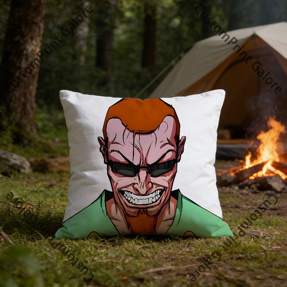 The PPostal DDude Pillow Cover Polyester Square Cushion Case  cm Decorative for Home Couch Bed Car Decor