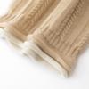 Women 100% Pure Cashmere Beanie Hat Double Layer Cable Knit Winter Warm Soft Slouchy Skullies Cap Cold Weather Accessory