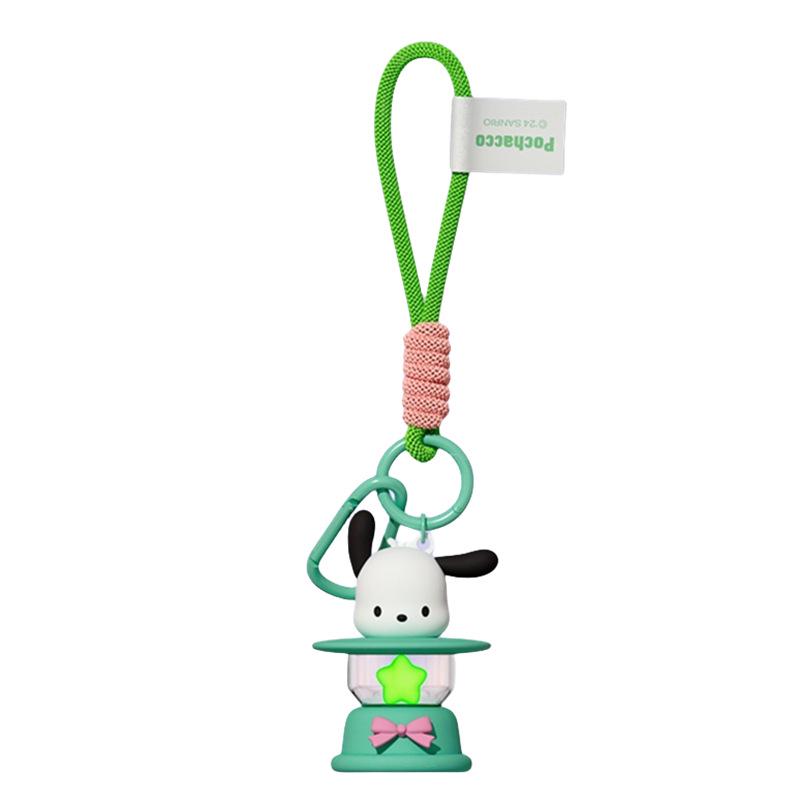 Sanrio Cartoon Kerosene Night Light Pendant Keychain Ornament