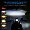1pcs Motorcycle Headlight LED Spot Light Owl Shape 3 Light 5 Modes Three Colors Strobe Fog Light Motorbike Running Lamp