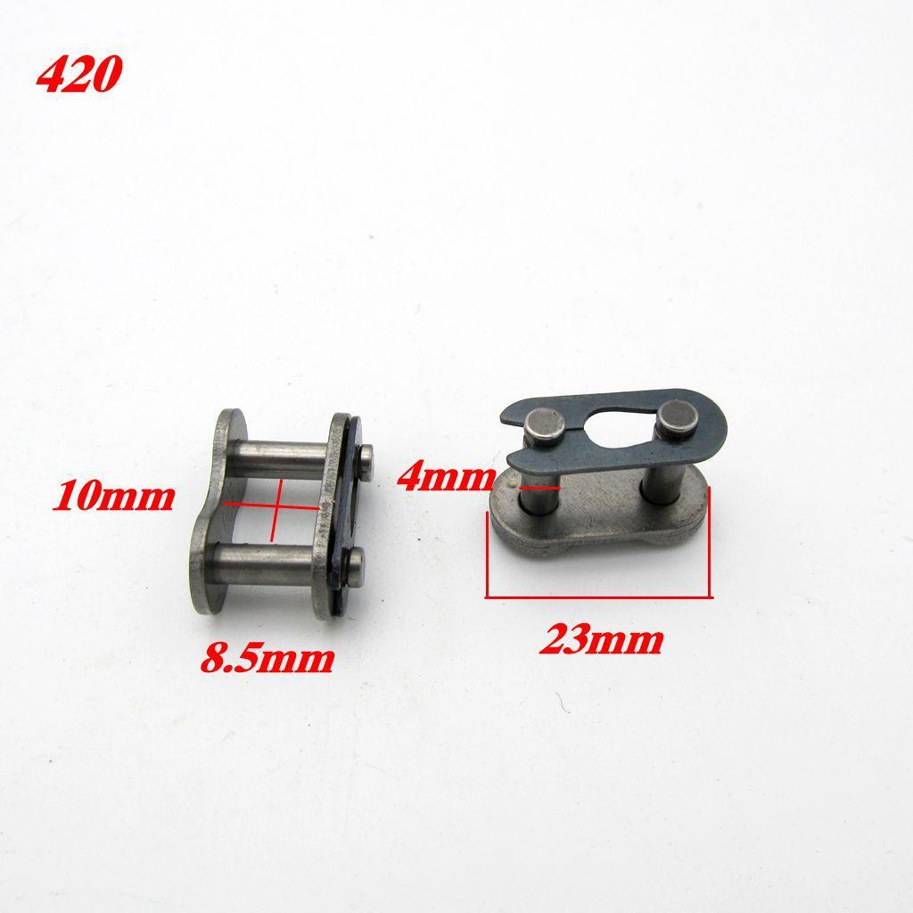 Boucle de chaîne de moto 428/420/25h T8f/415h, boucle de verrouillage de chaîne, pièces de connecteur de chaîne