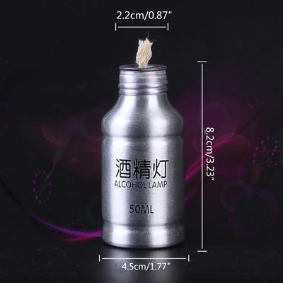 Portable Mini 50ml Aluminum Alloy Alcohol for Burner Lamp Chemistry Lab Equipment Test Tube Heating Tool