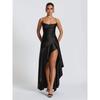 Summer Sexy Female Suspender Halter Ruffle Irregular Dress Dress