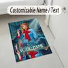 Personalized Crystal Velvet Carpet,Lady Gaga Custom Printed Name, Plush Area Rug For Home Indoor Decor