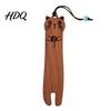 Durable Wood Bookmark Wooden Cartoon Cat Bookmarks for Book Lovers Natural Marker
