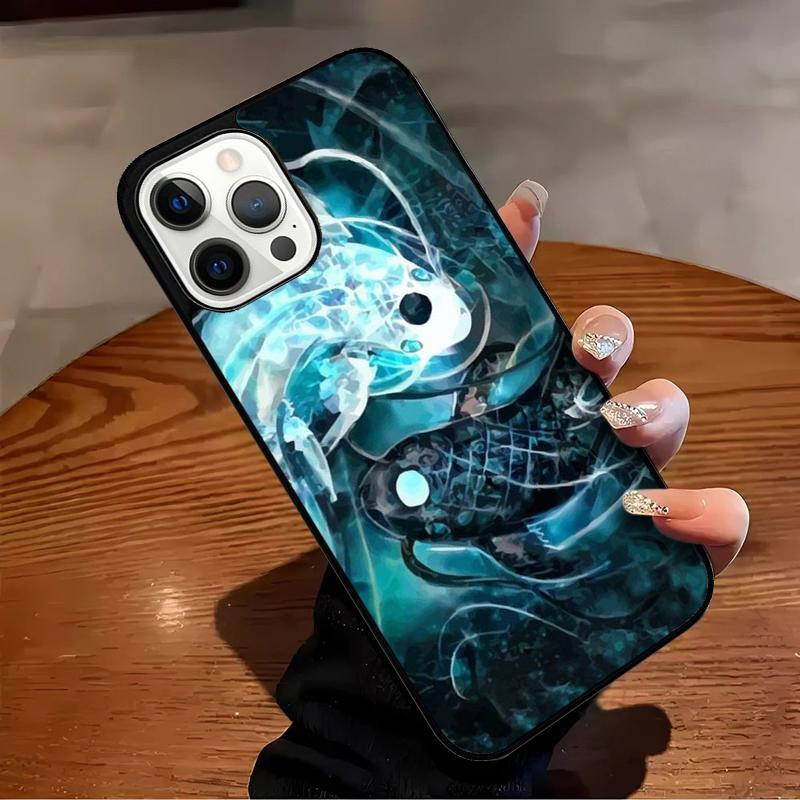 Yin Yang Koi Handyhülle Für iPhone 17 Air 16 15 14 13 12 11 Pro Max Max Plus Bumper Case Cover