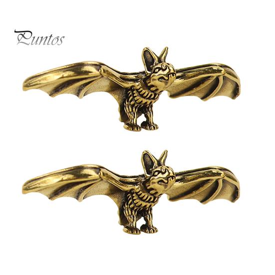 Small Decorative Gift for Friends Brass Bat Figurines, Vintage Copper Flying Statue, Collectible Mini Animal Desktop Decoration Office Ornament, Desk
