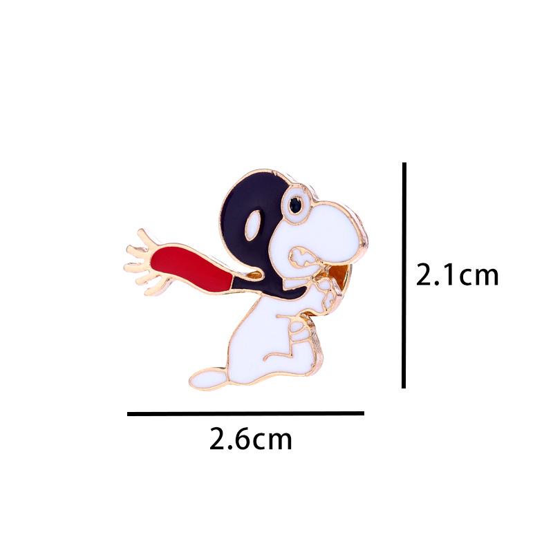 Snoopy Cartoon Enamel Pin Brooch - Cute Japanese Animal Accessories