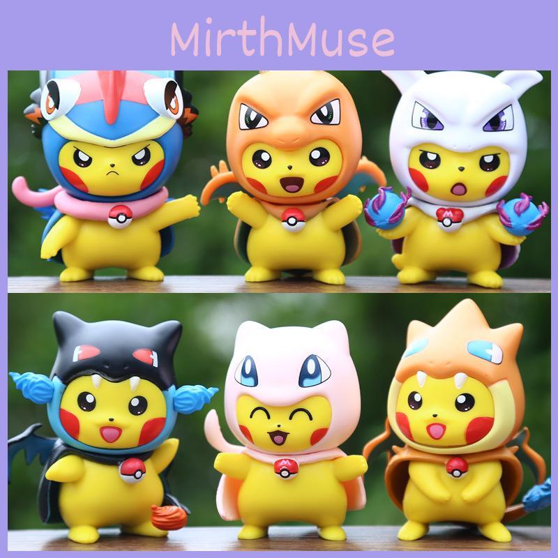 Pokmon Pikachu Pvc  Action Figure Model Decoration For Cake Accessories Car