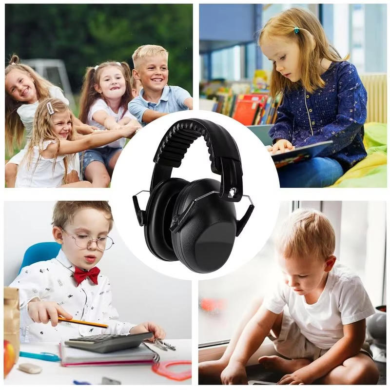 Noise-reducing Earmuffs Children's Learning Drum Set Noise-reducing Head-mounted Earmuffs Airplane Sleeping Earmuffs