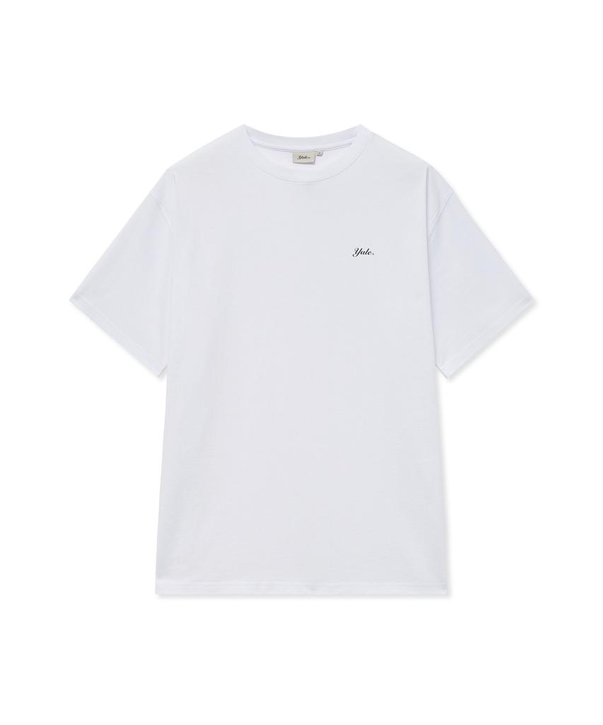 YALE [2Pack] Regular Fit Snell Logo Short Sleeve T-Shirt_White/Warm Gray