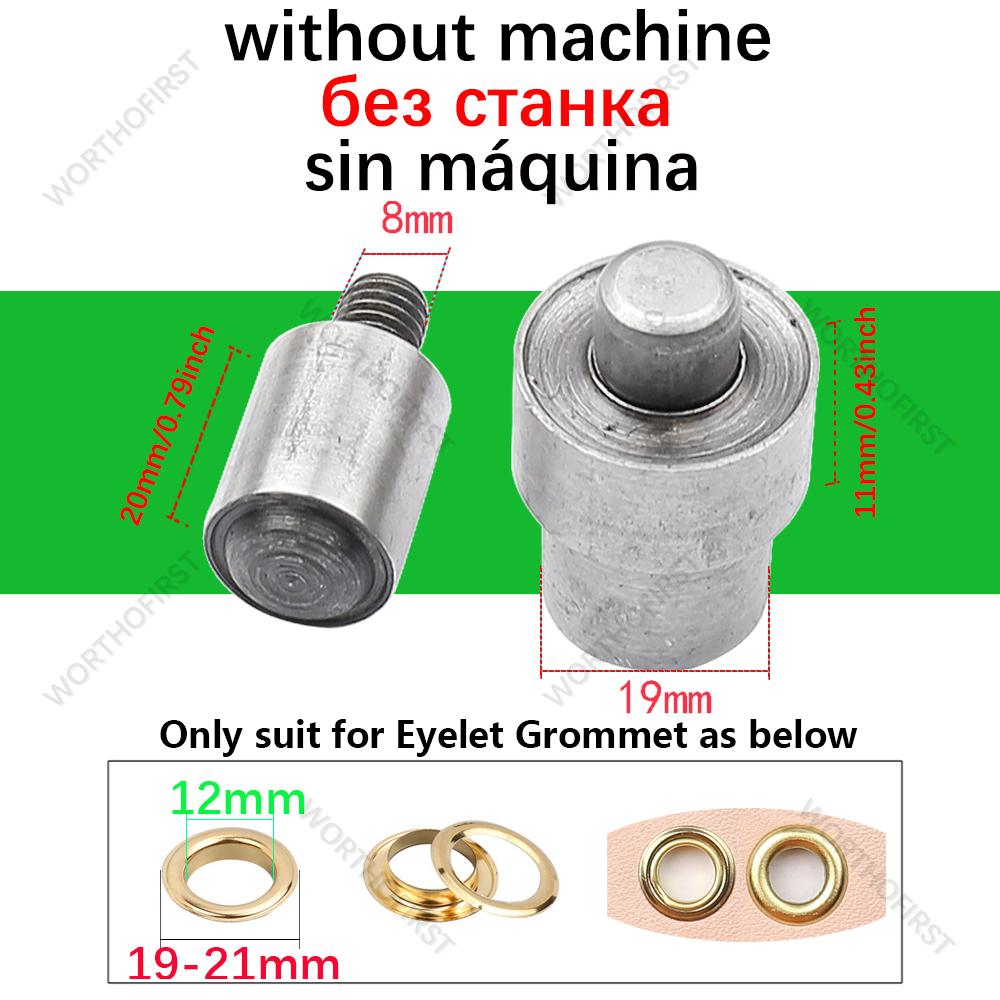 2.0-22mm Metal Punch Hole Eyelet Grommet Dies for Hand Punch Press Mold for Cloth Shoes Leathercraft Belts Sewing Accessorie