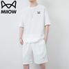 MIIOW Men's Summer Short Sleeve T-shirt & Shorts Set