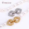 18K Gold Plated Inlaid Zircon Luxury Fastener Connector Clasps,End Beads Fastener Lock Accessories,DIY Jewellery Making Supplies