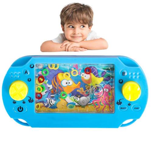5-Piece Water Ring Game, Water Ring Game Souvenir - Water Ring Handheld Game Console, Retro Handheld Game Console for Kids, Random Colors by Qingfeng