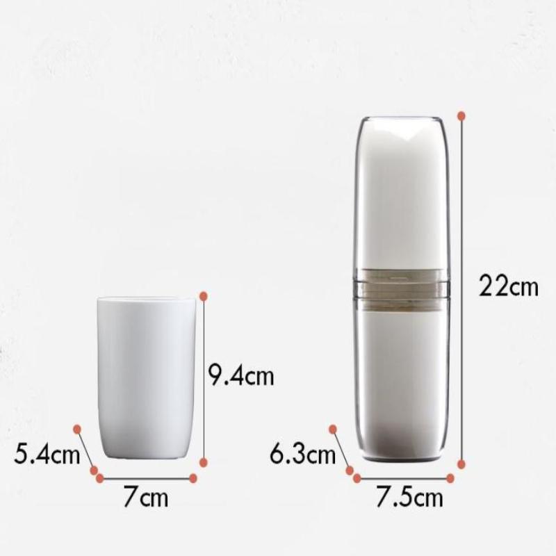 4 ks Cestovní úložný kelímek Cestovní přenosný kelímek na zubní kartáček Domácí zubní válec Úložný box na zubní kartáčky Cestovní domácí mycí sada