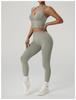 Women's High-Impact Seamless Halter Neck Sports Bra