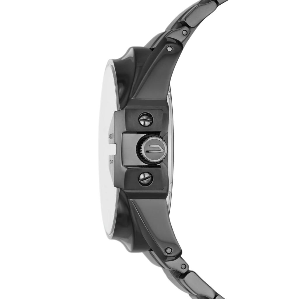 Diesel Master Chief Stainless Steel Analog Gunmetal Gunmetal One Master Chief 3-Hand Men's Watch, Color (Model DZ1965), Iridescence, Size,
