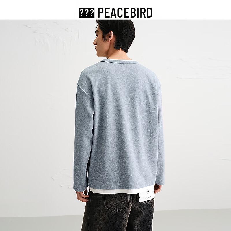 PEACEBIRD Herren Langarm-T-Shirt BACPF3165
