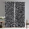 Graffiti Art Curtains for Bedroom Halloween Decoration Blackout Curtain for Room 2 Panel Partition Home Interior Curtains Shades