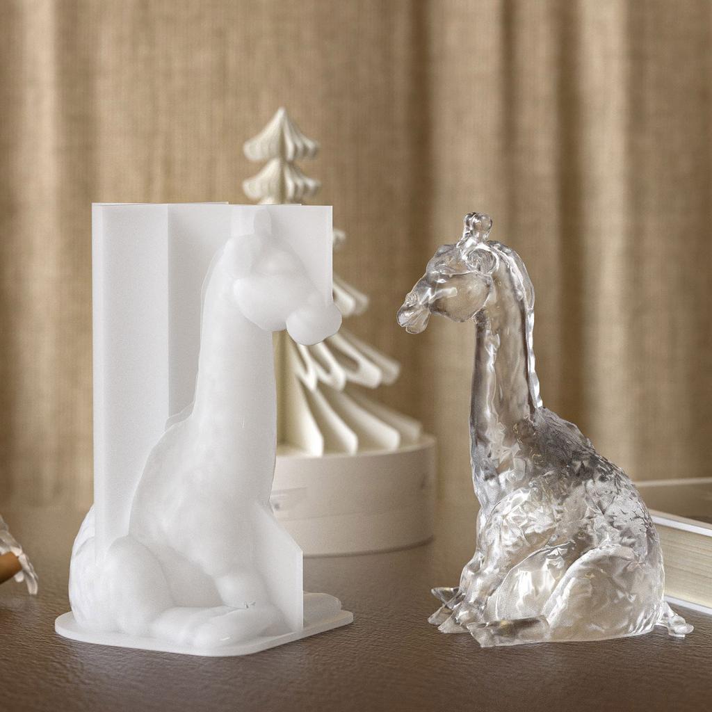 3D Giraffe Silicone Mold For Crystal Epoxy Resin Crafts Home Decoration Jewelry Making Art Supplies Food Grade Material
