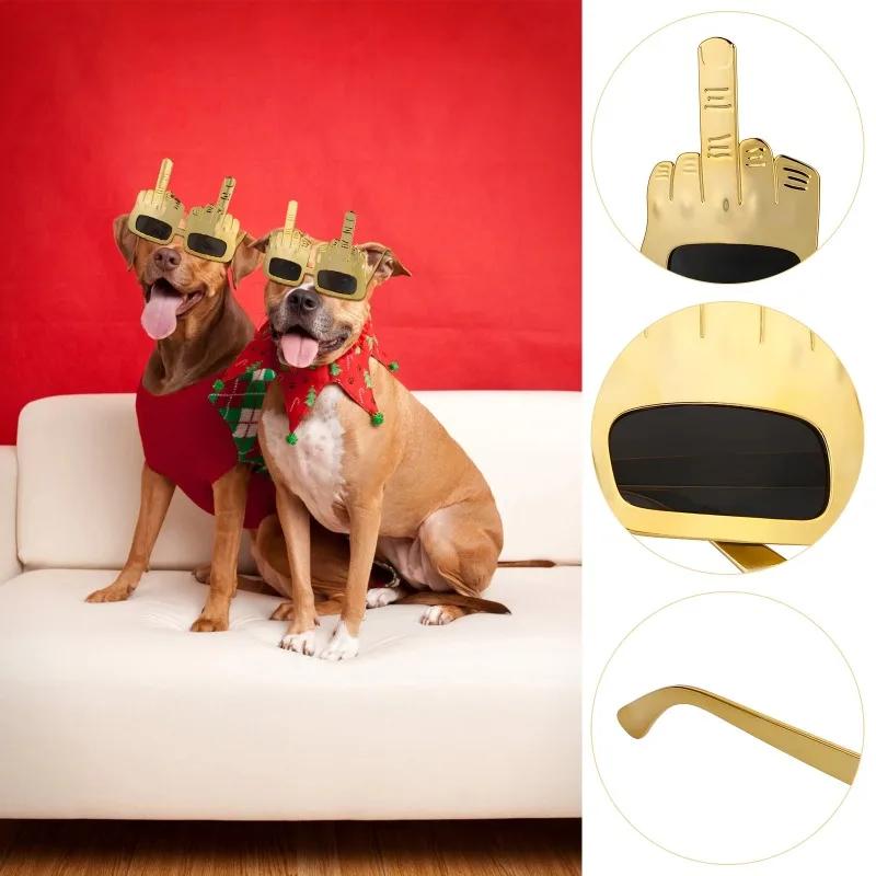 Creative Vertical Middle Finger Glasses, Decorative Props, Funny Sunglasses, Dance Party Props, Performances, Selfies, Glasses