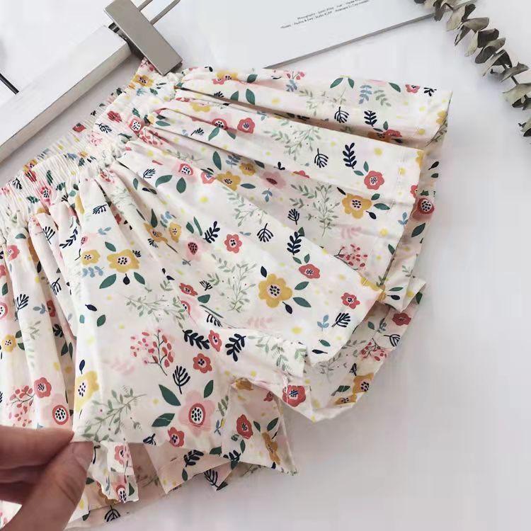 

Шорты для девочек Милые летние модные детские маленькие цветочные ромашки юбка брюки принцесса юбка детская одежда 110