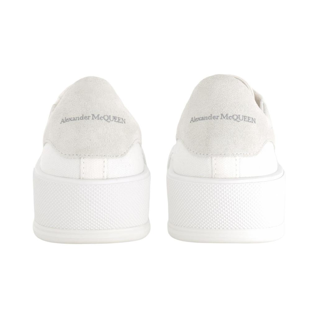 Alexander Mcqueen Deck Skate Plimsoll Lace Up White Women's 654593W4MV79000