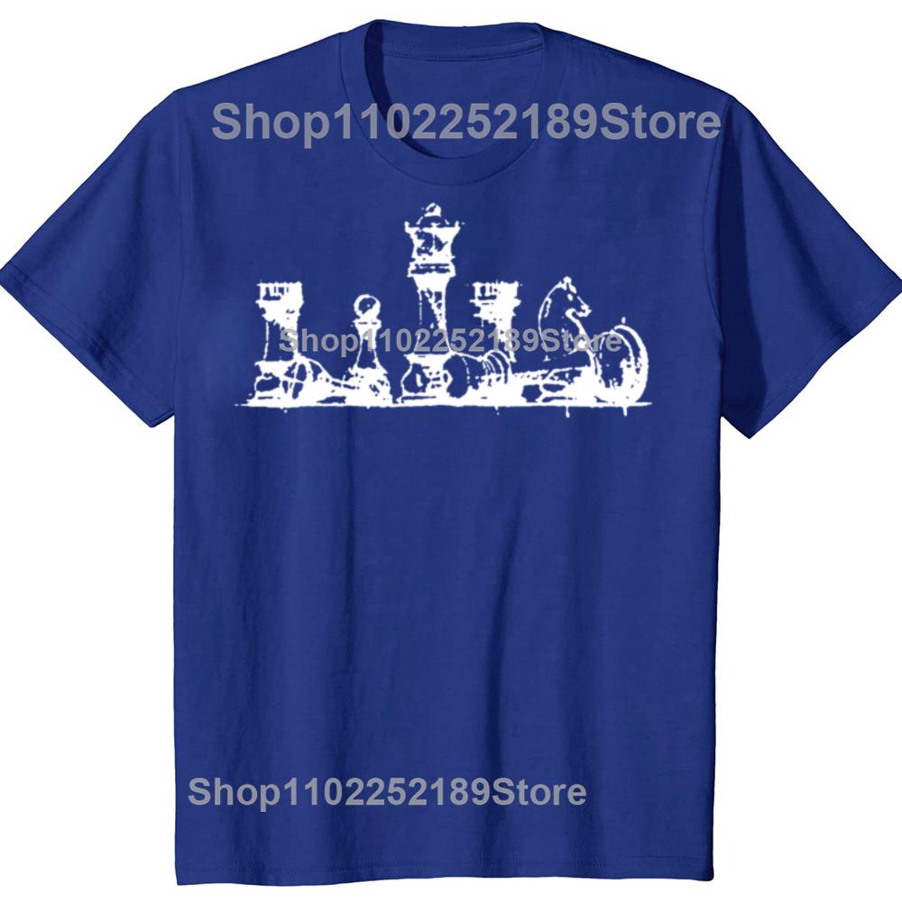 Lustige Geometrische Handzeichnung Schach Der Meister T-Shirts Grafik Baumwolle Streetwear Kurzarm Geburtstagsgeschenke Sommer T-Shirt