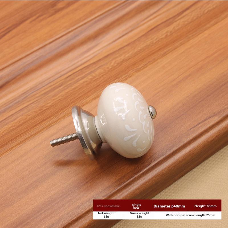 Modern American Ceramic Pumpkin Cabinet Handle