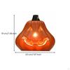 Cord Halloween Pumpkin Lantern | Carved Cutout Face, Warm inside warmth, for Tabletop