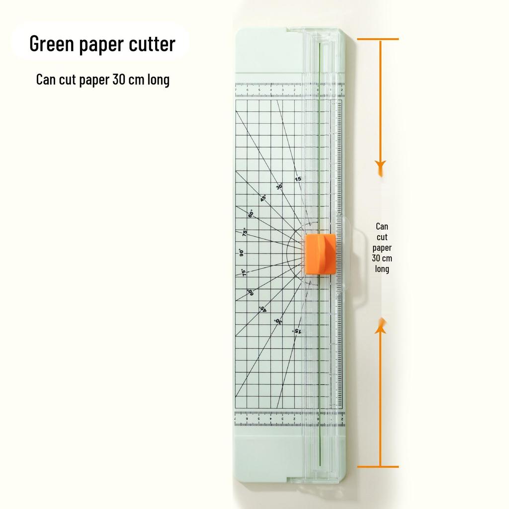 Dual Blade Portable Paper Cutter - Durable Sharp Craft & Office Knife for Students and Artists