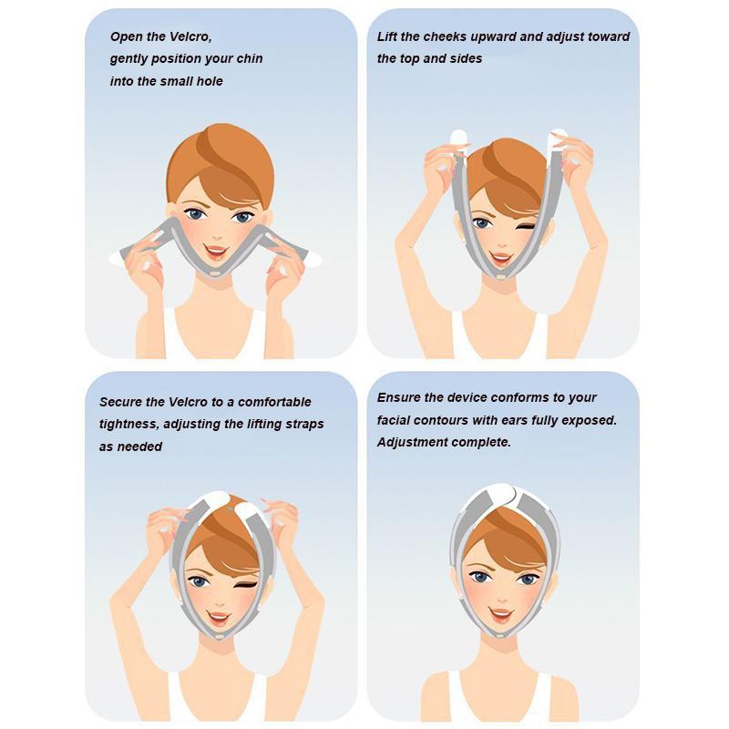 Doppelkinn Gesichtsmaske Gesichtsmaske zur Gesichtsverschlankung Schlankheitsbandage Hautpflegegürtel Form Lift Reduzieren Gesichtsverschlankung Schlanker Für Männer