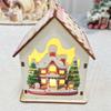 Nordic Style Light-Up Wooden Christmas Tabletop House Ornaments