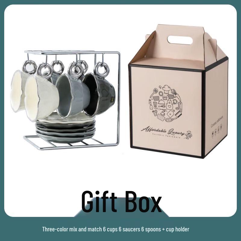 

Light Luxury Ceramic Coffee & Tea Cup Set