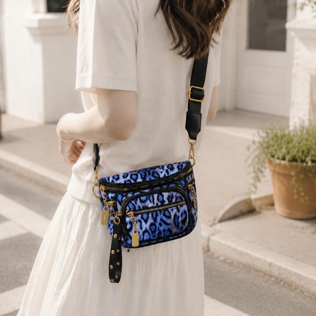 Sac à Bandoulière Femme PU Multi Compartiments Bandoulière Réglable Quotidien