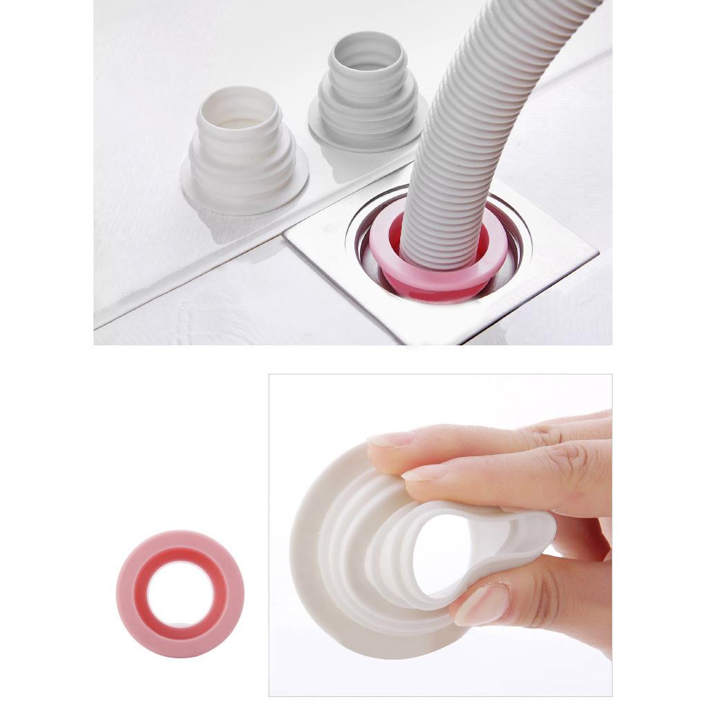 Deodorant Wash Machine Pipe Connector Home Hotel Washroom Kitchen Wash Basin Anti-Odor Sealing Ring Cover Drain Stopper
