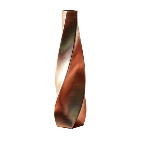 3D Printed Twisted Vase Silk-Like Minimalist Flower Arrangement Holder Nordic Style Decorative Flower Vase for Coffee Table Shelf Office Decor
