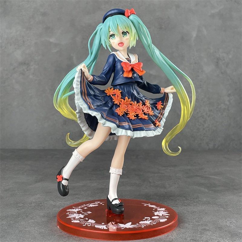 Latest Anime Miku Adorable Cute And Charming Virtual Singer Miku Manga Statue Figurines Pvc Action Figure 15~25cm