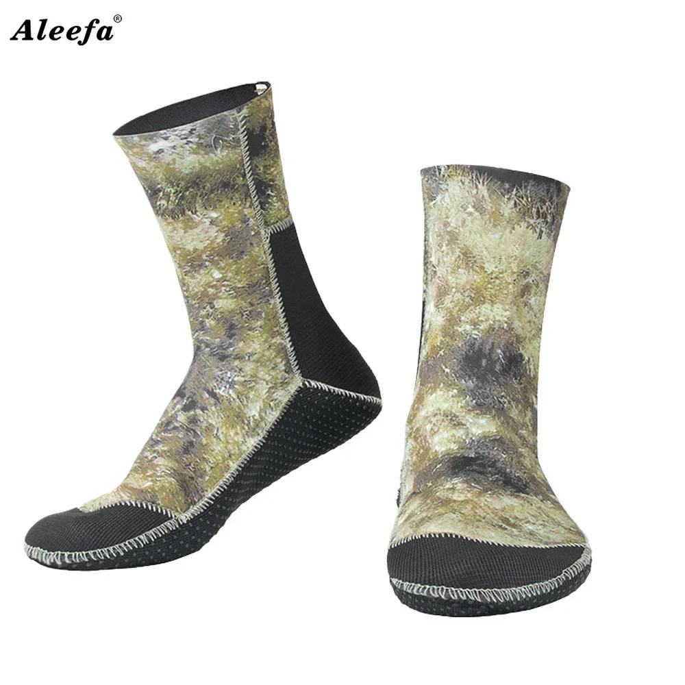 

Diving Socks 3mm Neoprene Diving Socks Camouflage Beach Swimming Keep Warm for Scuba Diving S Euro37-38 US6-6.5