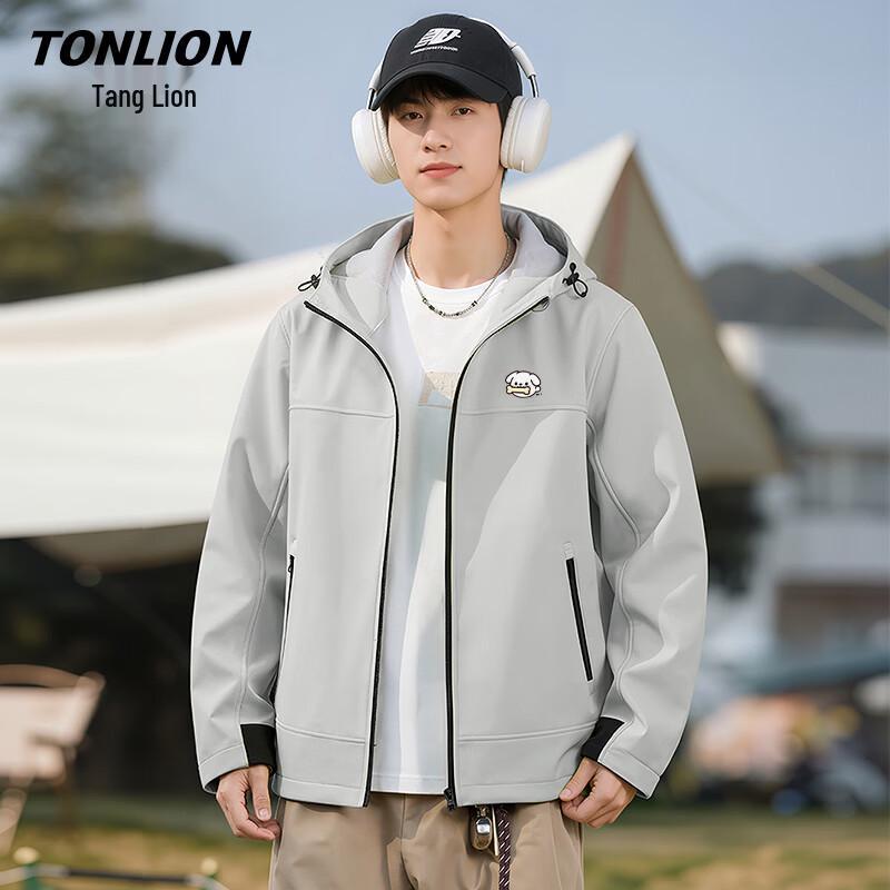 TonLion Men s 2026 Spring Autumn Outdoor Windbreaker Jacket 2XL