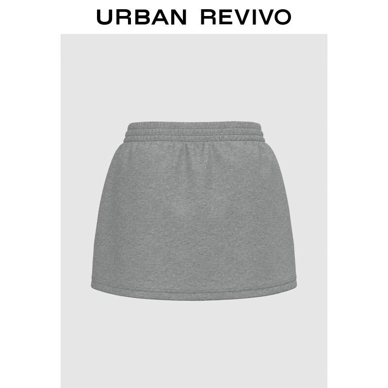 UR 2025 Autumn Bow Elastic Waist Mini Skirt S