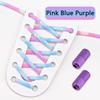 1 Pair No Tie Shoe Laces Round Metal Capsule Lock Elastic Shoelaces For Sneakers Easy To Put On And Off Lazy Shoes Lace Unisex