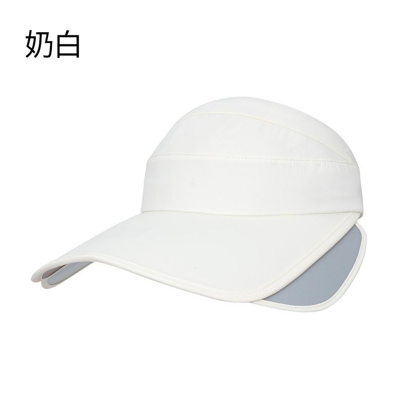 Summer eaves empty top hat women's beach anti-splashing sun hat outdoor anti-ultraviolet breathable sun protection hat men