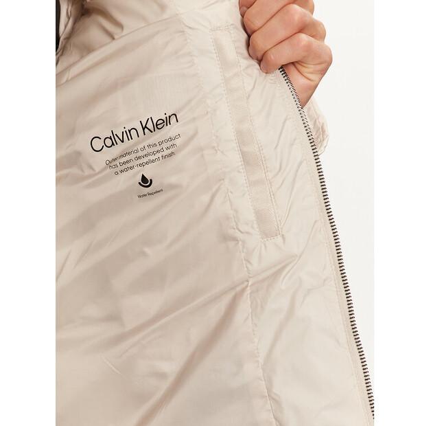 Winter Jacket Calvin Klein K10K113476 Beige, Standard Fit